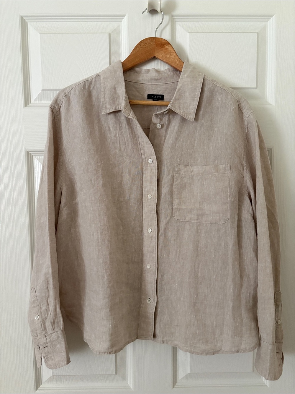 Talbots Linen Button-Up Shirt, NWT